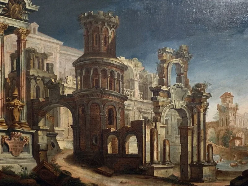 1657-Ferdinando Galli da Bibbiena - Prospettive architettoniche - attribuito